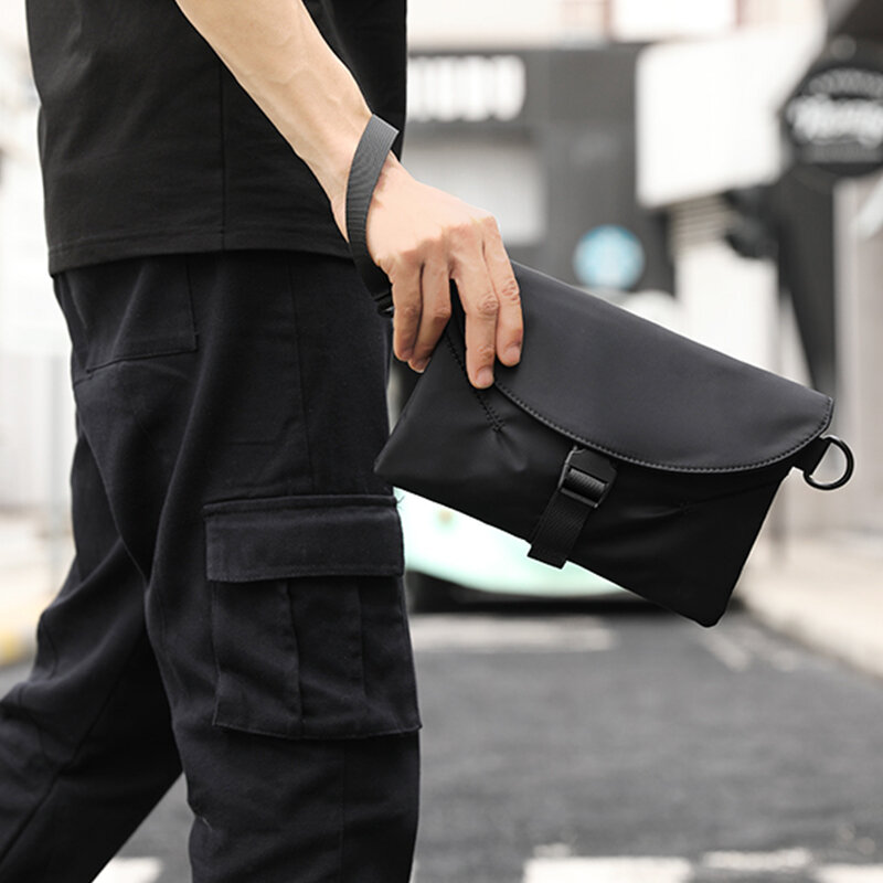HcanKcan-Bolsa de ombro impermeável masculina, estilo coreano, bolsa tiracolo, esporte ao ar livre, bolsa portátil, moda