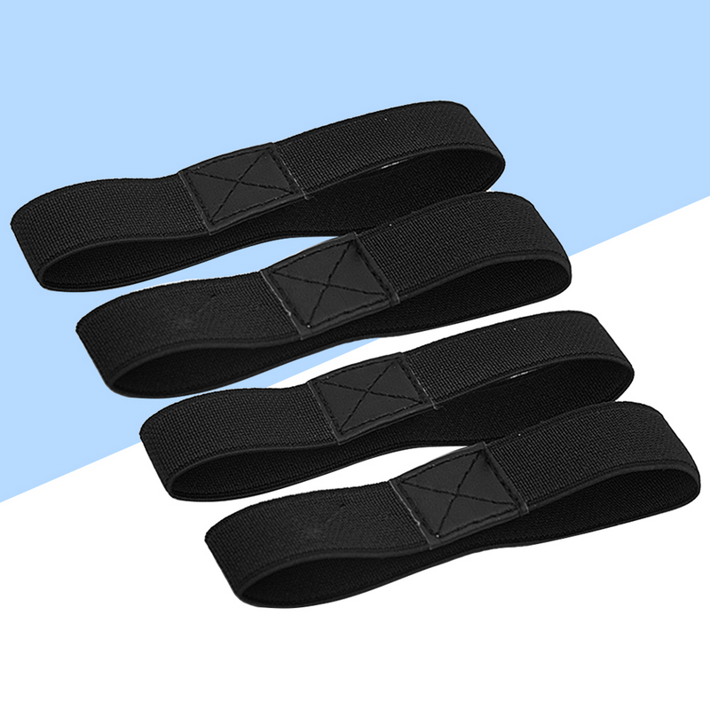 4 pezzi tacchi neri cinturino per scarpe Anti-allentato cinghie staccabili lacci per scarpe da donna alte Miss