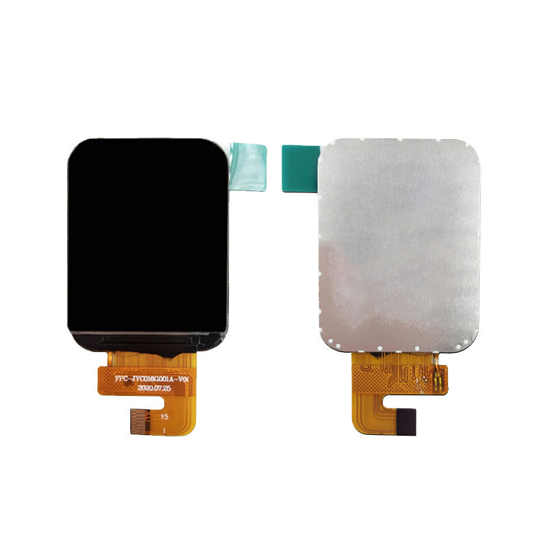 TFT LCD Display Colorido Adequado para Smart Wearable, SPI Interface, 15 PIN, 240x295, 1.6"