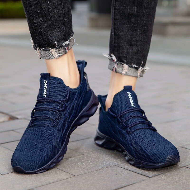 Damyuan-Zapatillas deportivas antideslizantes para Hombre, zapatos informales transpirables, tenis, talla grande 40-46, 2024
