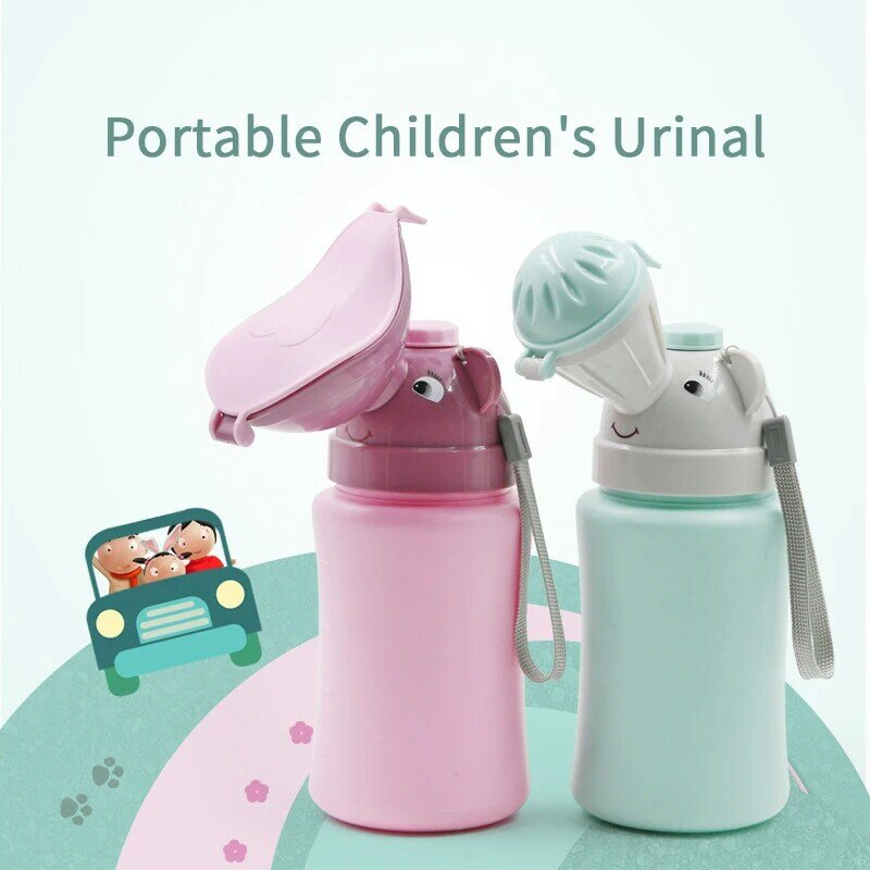 Orinal portátil de higiene para bebé, urinario para niños y niñas, práctico orinal de entrenamiento antifugas para viajes en coche al aire libre