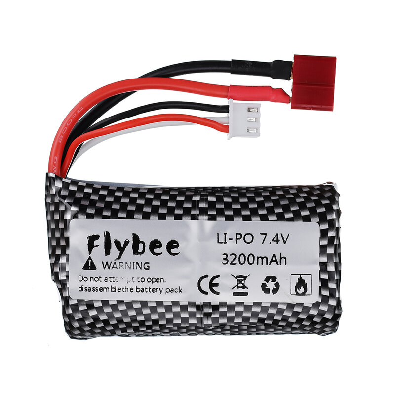 18650 7.4V 3200MAH lipo Battery 2s for Wltoys 12423 10428 12429 12401 12402 12402A RC Car Spare Parts charger 7.4V 20C batteries
