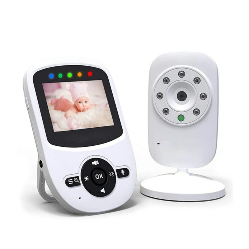 Babystar-Monitor de vídeo inalámbrico para bebé, cámara de seguridad de alta resolución, visión nocturna, monitoreo de temperatura, 2,4 pulgadas