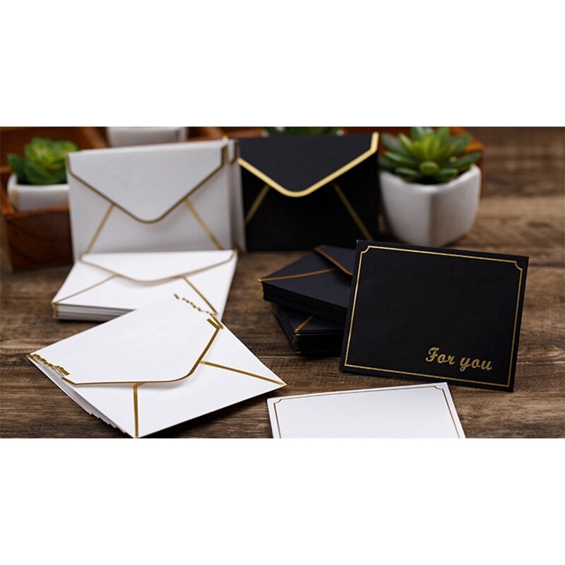 Mini sobres piezas tarjetas de regalo, sobres para tarjetas de regalo personalizadas, sobres de boda o tarjeta de lugar, 50 unidades