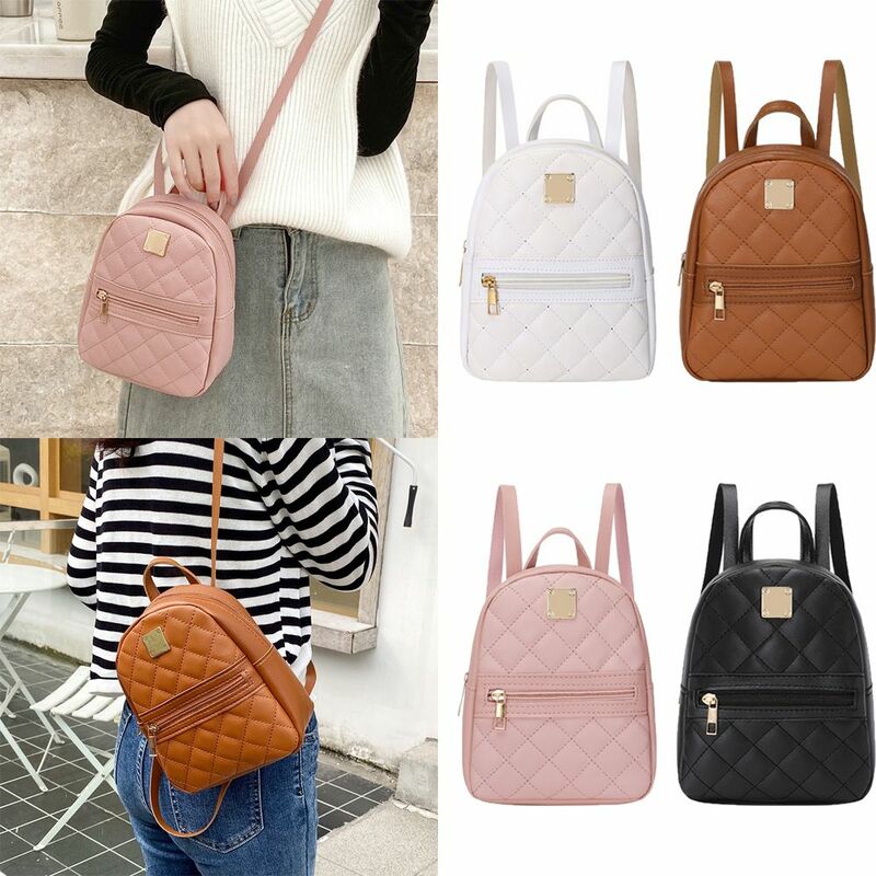 Luxury Multi-Function Fashion Lingge Embroidery Women Messenger Bag Ladies Crossbody Female Shoulder Bag Mini Small Backpack