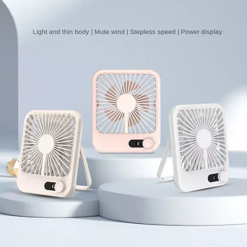 2024 Nieuwe Desktop Ventilator Usb Draagbare Ultra-Dunne Windenergie Opladen Kleine Aromatherap Ventilator Voor Zomer Koeling Draagbare Apparatuur