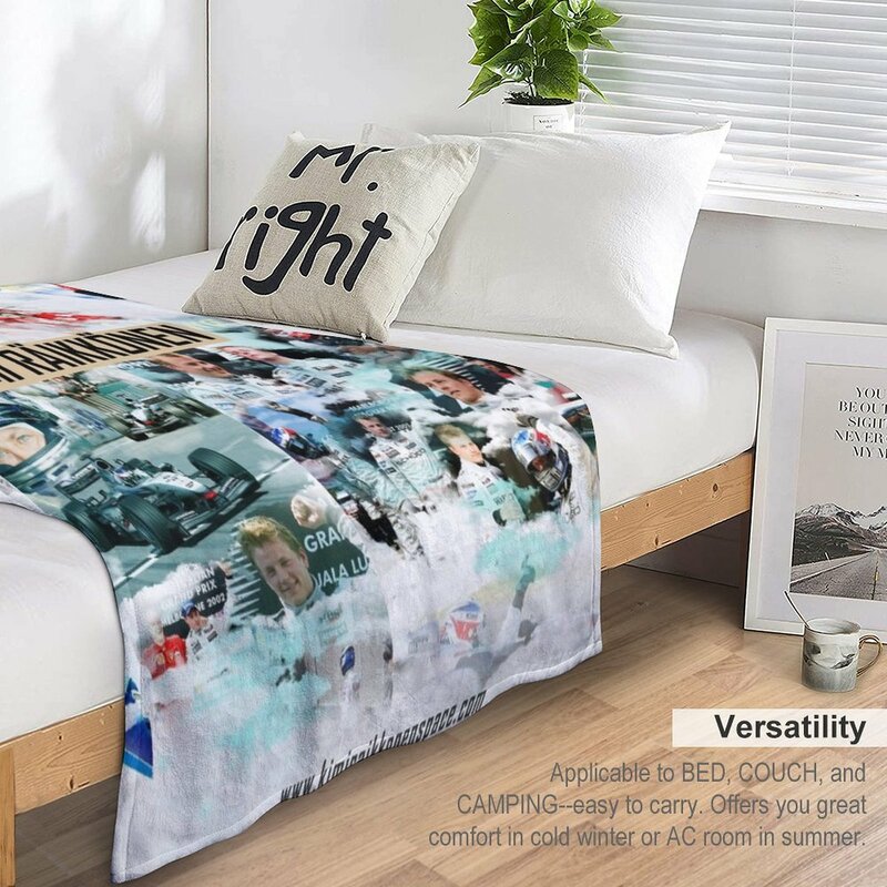 Kimi Raikkonen, карьерное одеяло, фланелевое одеяло, милое одеяло, утяжеленное одеяло по средам