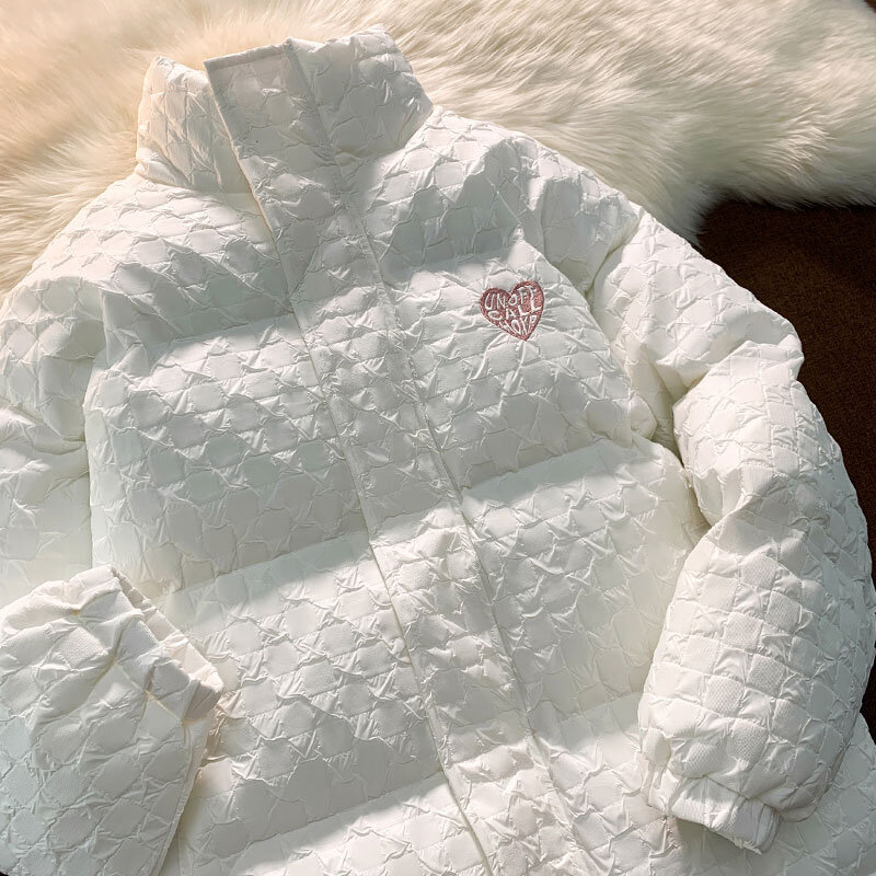 Женская парка, модная базовая хлопковая пуховая куртка, зимняя модная мягкая и толстая Женская куртка для отдыха с воротником-стойкой, 2022