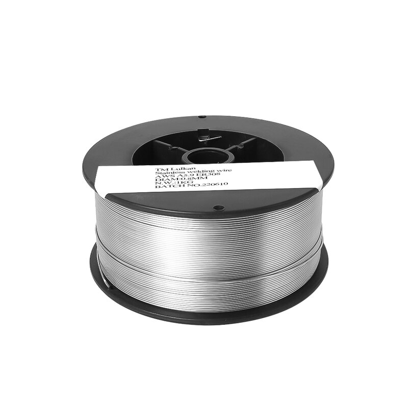 Hzxvogen-ステンレス鋼溶接ワイヤー,MIGアクセサリー,1kgおよび0.8mm,自己シールド,ステンレス鋼線,er308