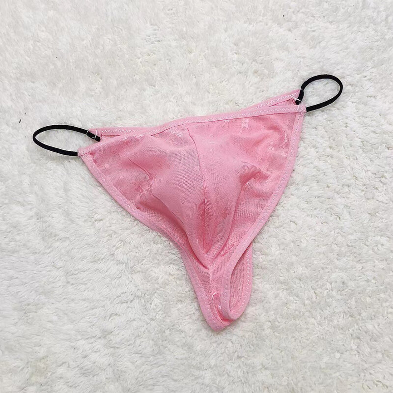 Höschen Dessous Unterhose Männer Unterwäsche Herren transparente Nylon G String Bikini Slips perfekt für eine rassige Nacht