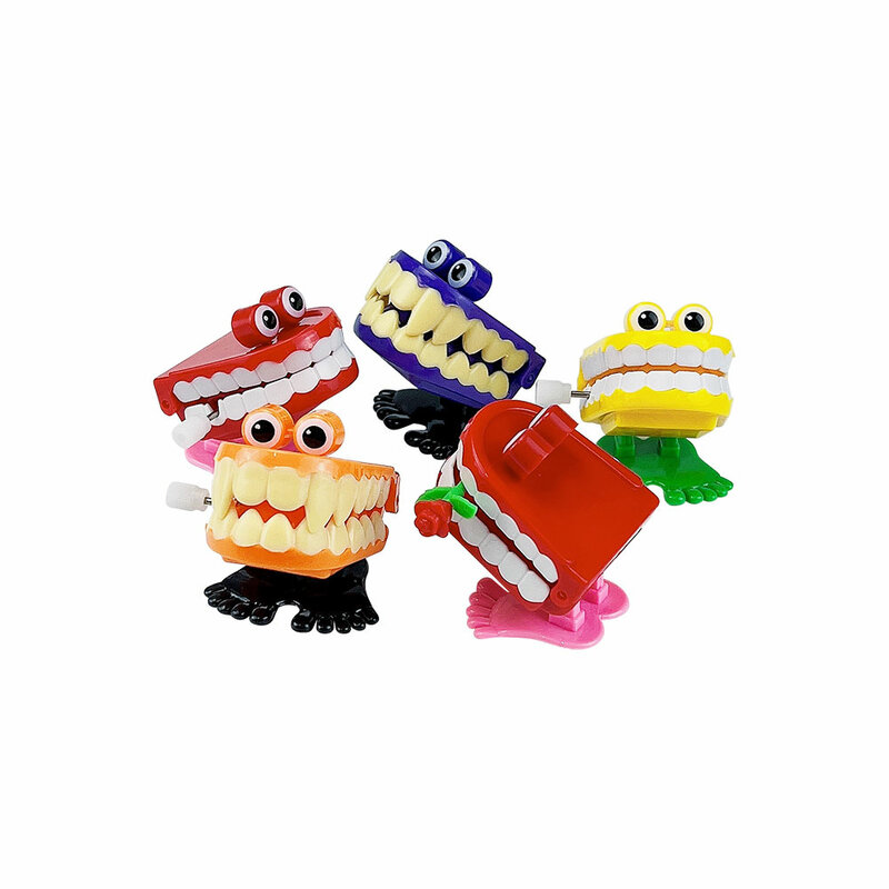 Poupée à dents en forme de mini horloge créative pour enfants, jouets de saut amusants, cadeaux de dentiste dentaire, marche, nouveauté, 1 pièce