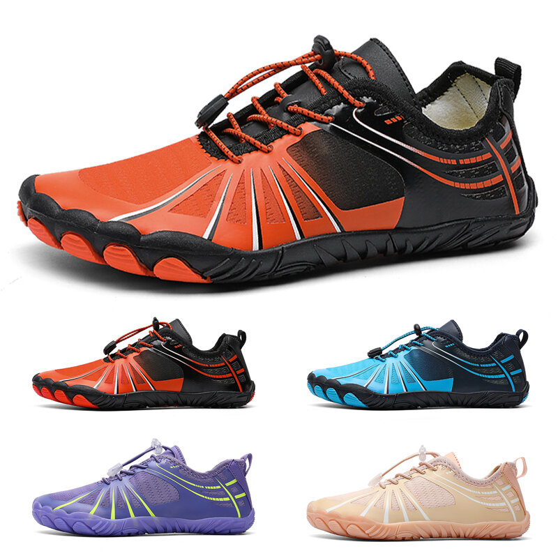 Zapatos de suela de goma antideslizantes para hombre y mujer, zapatillas de secado rápido para vadear, playa, natación, surf, senderismo, Verano