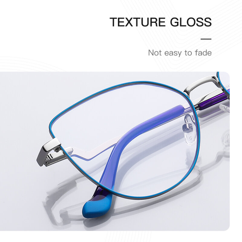 VICKY Kacamata Resep Miopia Baru Kacamata Baca Hiperopia Kacamata Komputer Ringan Anti Biru Bingkai Kacamata Optik Wanita