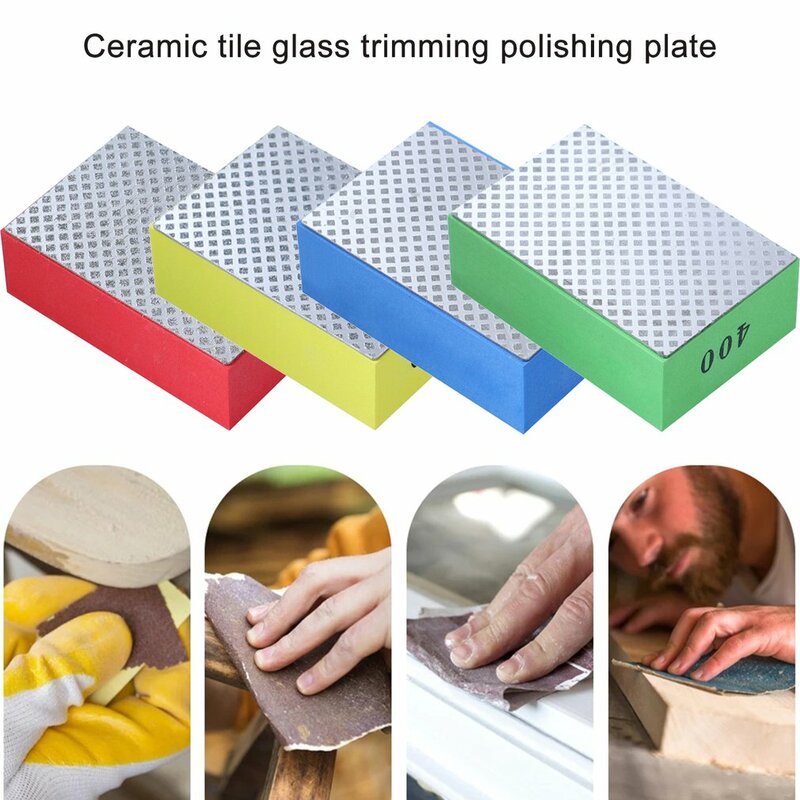 Diamond Hand Polishing Pad Stone Polishing Hand Wiper Glass Polish Grinding Metal Wood Ceramic Tile Diamond Abrasive Pads