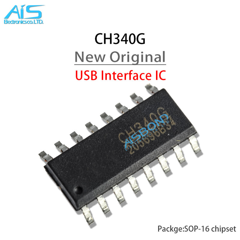 10 pz/lotto nuovo originale CH340G USB a UART interfaccia IC 340-G convertitore USB Chip 16pin Sop-16