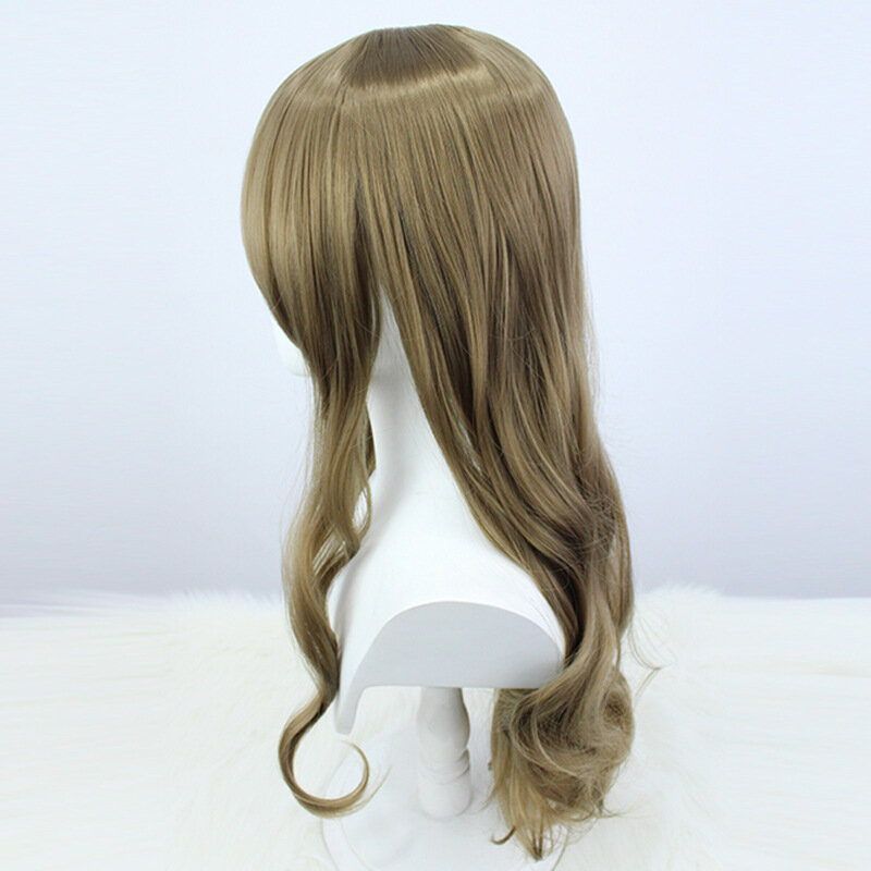 Парик женский коричневый длинный для косплея из аниме «завитые волосы»