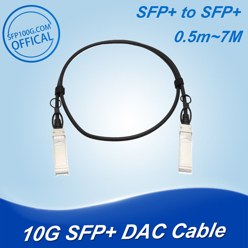 Câble SFP + twinstax, 10G, en cuivre à fixation directe (DAC), AOC passif, 0.5 1M 3M -15M, pour commutateur Cisco,Huawei,MikroTik,Intel...