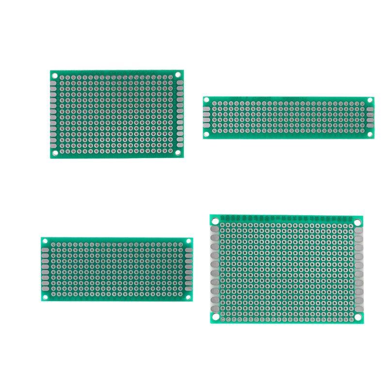 Prototipo de PCB de un solo lado, conjunto de placa de circuito impreso Universal Diy, 5x7, 4x6, 3x7, 2x8cm, 20 unidades por lote