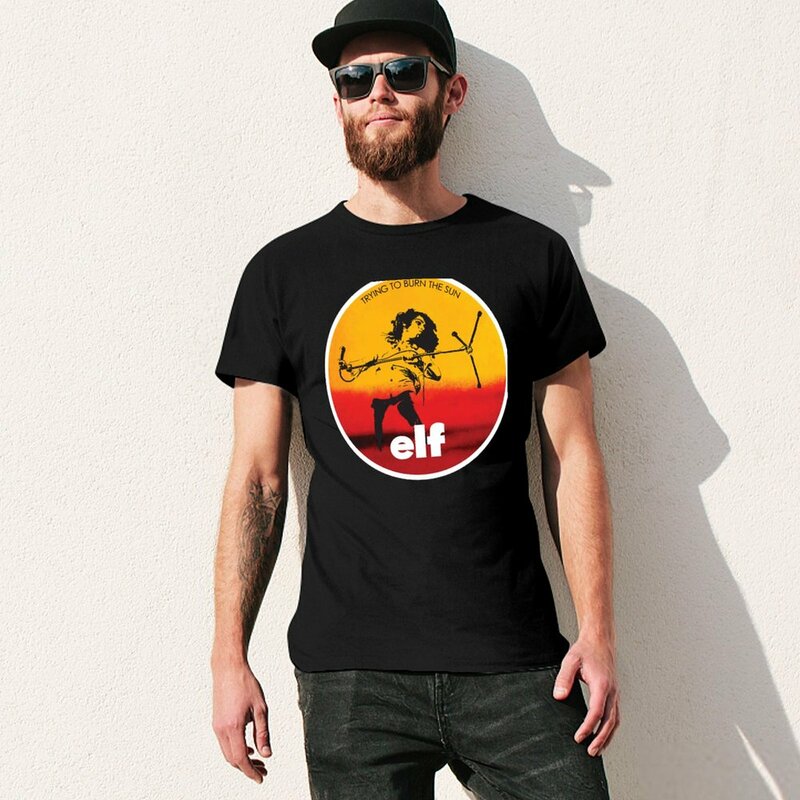 Próbując spalić słońce t-shirt topy czarne koszulki męskie