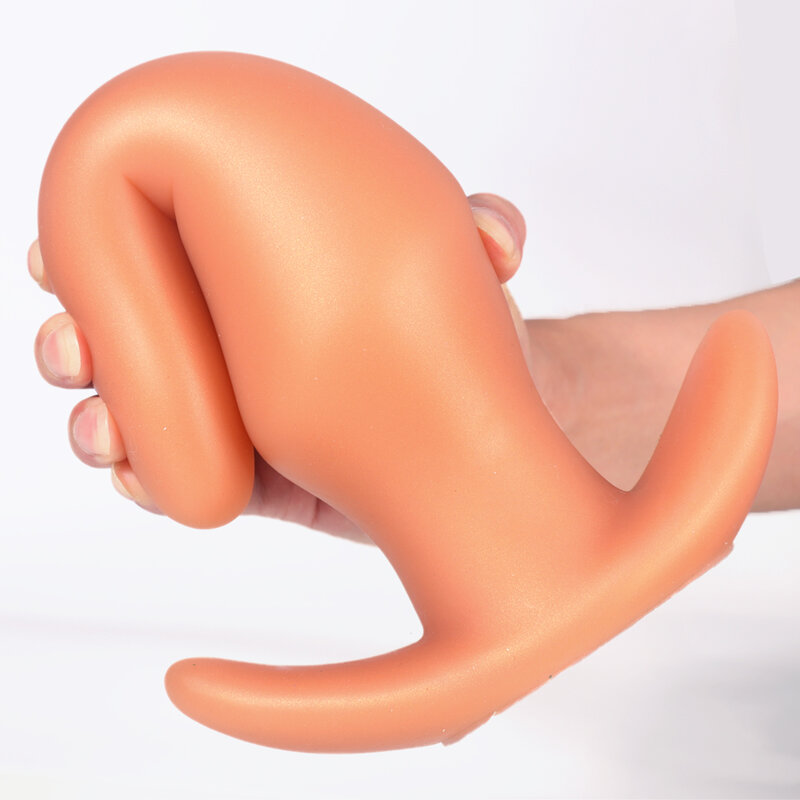 Wearable Anti Drop Soft Anal Plugs Prostate Massage Liquid Silicone Huge Butt Plug Anal Training Comfortable To Wear Butt Plug