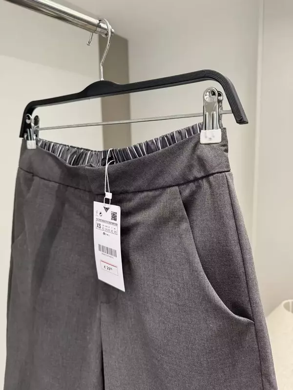 Dames Nieuwe Modieuze Patchwork Vlakke Hoek Ondergoed Details Casual Shorts Retro Zijzakken Elastische Taille Shorts Mujer
