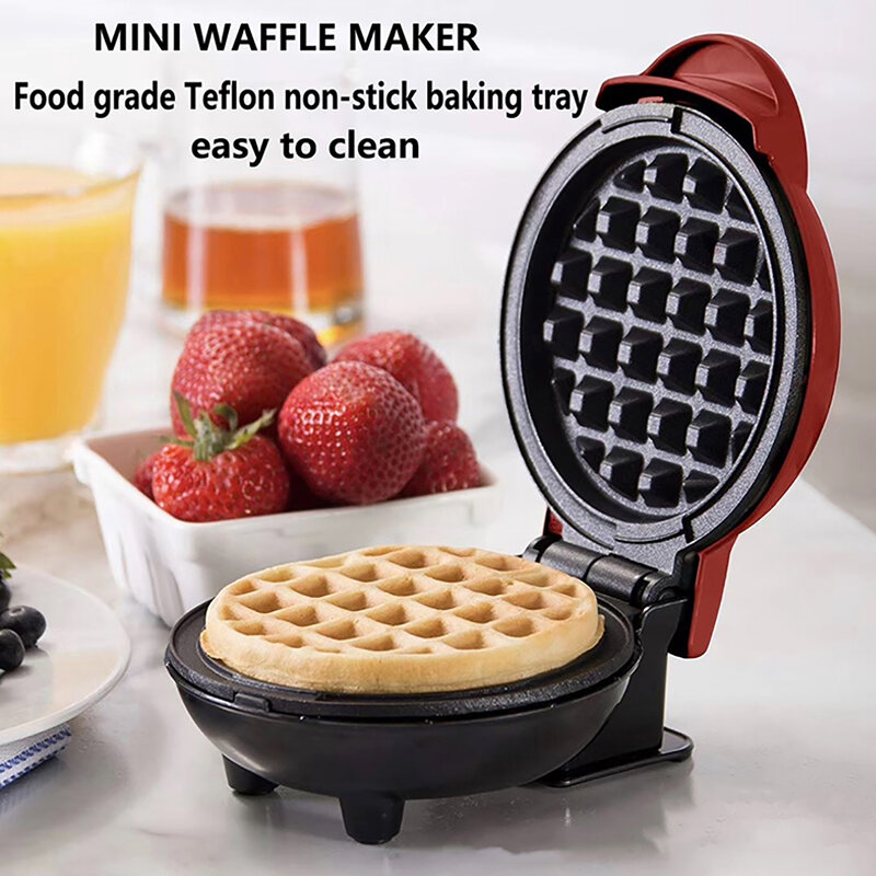 Tostador de desayuno con calefacción de doble cara, dispositivo multifunción para hacer gofres con enchufe de parada de Pie