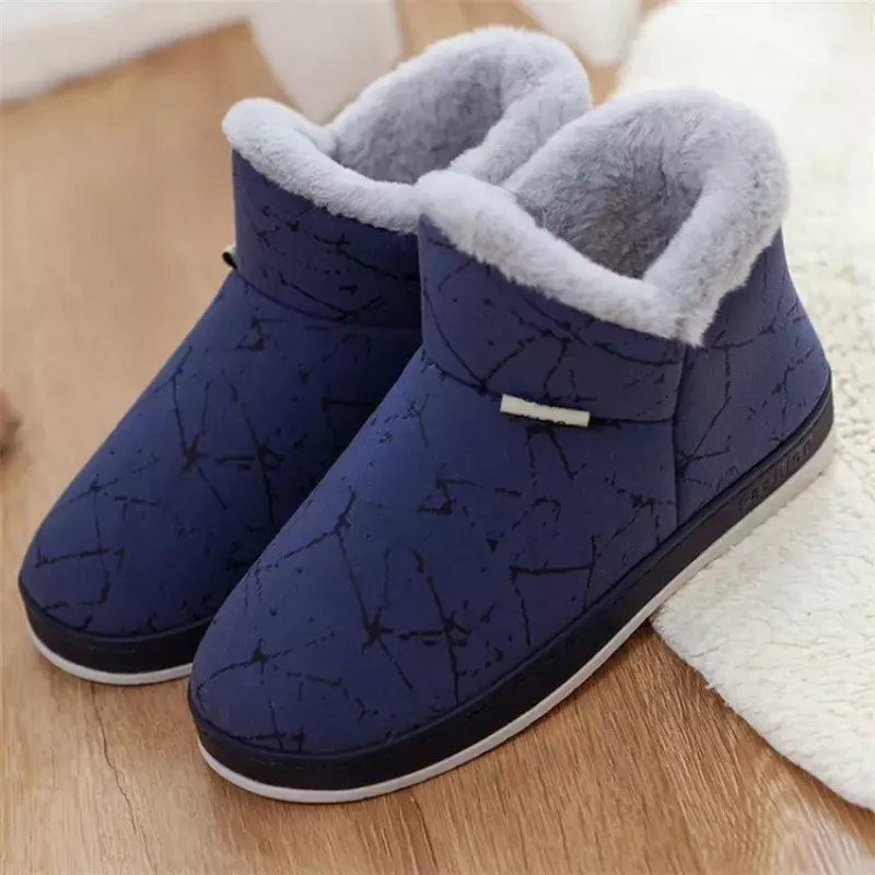 Ankle Men Boots Fashion Women Casual Slippers Round Toe Flat Slip on Men Boots Non-slip Home Women's Slippers Sapato Masculino