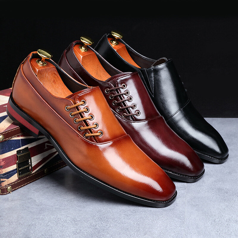 Sepatu gaun Oxford buatan tangan kualitas tinggi 2024 Sepatu setelan kulit sapi asli pria sepatu Italia Formal pernikahan