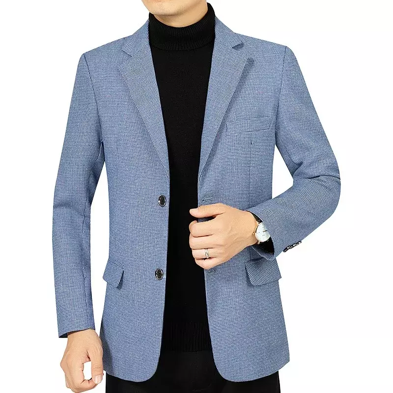 Blazers masculinos de roupas formais sólidas, jaquetas casuais de negócios, ternos de alta qualidade, blazers masculinos novos primavera, jaquetas slim fit, tamanho 4XL