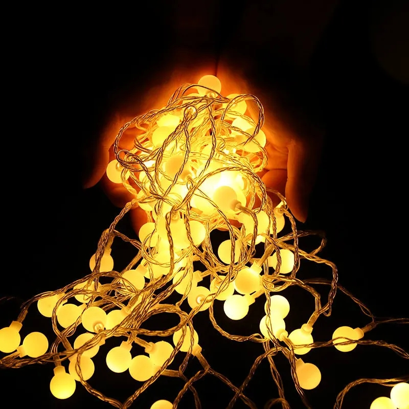 Led الكرة سلسلة أضواء USB/بطارية تعمل سلسلة أضواء في الهواء الطلق غلوب الجنية ضوء لحفل الزفاف هالوين حديقة عيد الميلاد ديكور
