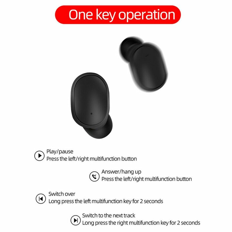 5.0 Wireless Video Game Headset Bluetooth-compatible 5.0 Earphone Headphone Stereo Earbuds With Charging Base In-Ear Earbuds