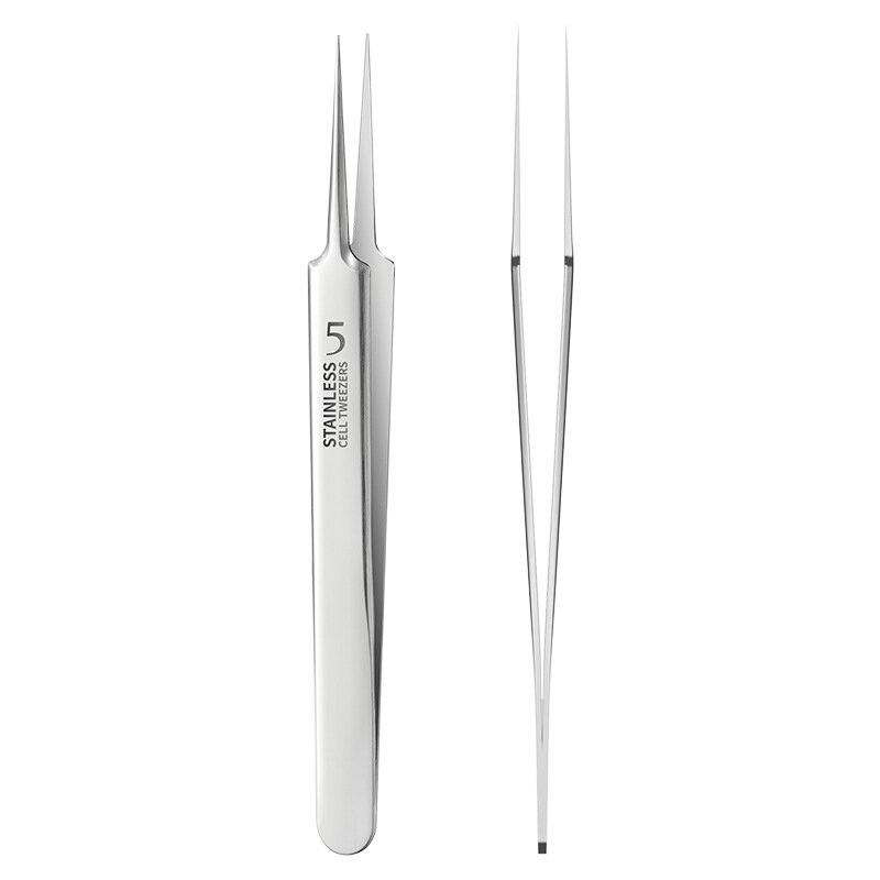 German Ultra-fine No. 5 Cell Pimples Blackhead Clip Tweezers Beauty Salon Special Scraping & Closing Artifact Acne Needle Tool