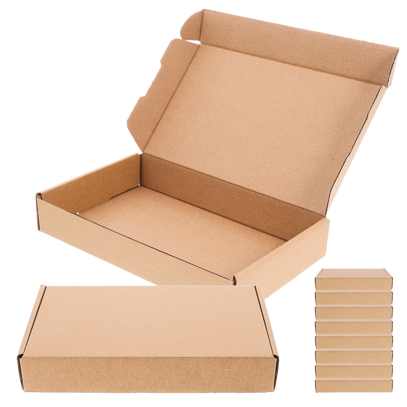 10 Stuks Kartonnen Verpakking Dozen Cadeau Voor Verpakking Kraftpapier Mailing Verzending Bulk