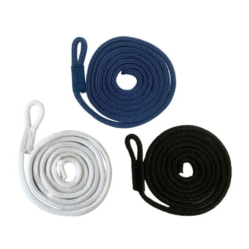 5FT Boat Yacht Lines DoubleBraided BumpersWhips Rope Docking Untuk Canoe Crafting F19A