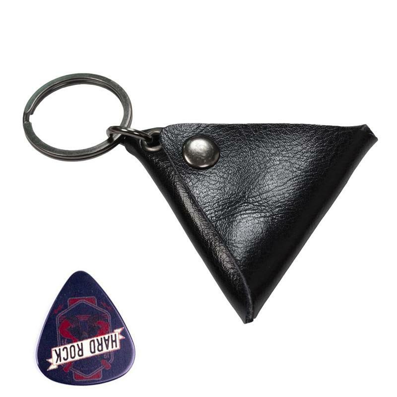 พวงกุญแจกระเป๋าหนังสำหรับปิ๊กกีต้าร์เคสที่ห้อยกุญแจกระเป๋าพวงกุญแจกีต้าร์ของขวัญสำหรับ