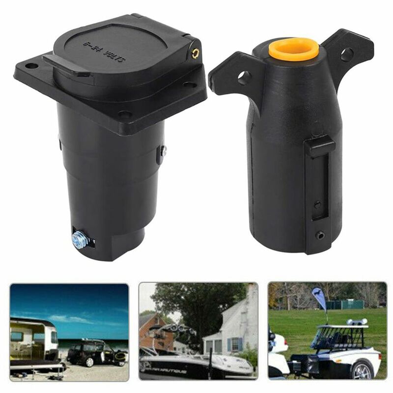 Accessories Connector Socket Trailer Parts Towbar Trailer Truck Aluminium Alloy Towing Plug Wiring Heavy Duty Electric Trailer