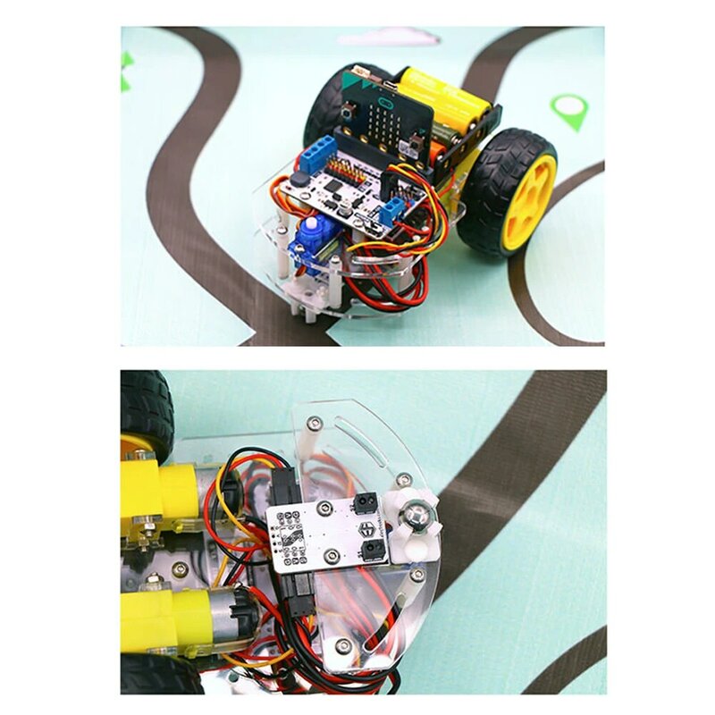 Octopus 2 Channel Tracking Module for Micro:bit DIY Smart Car Identify Black Lines Tracking Infrared Detection Support makecode
