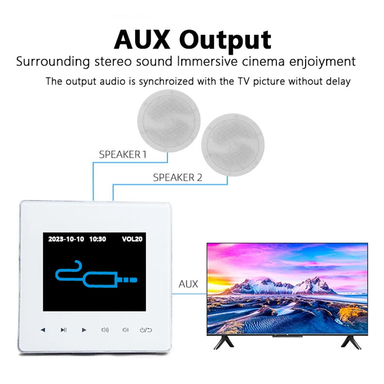 Audio Home Amplifier Mini Background Music Player Controller Multi-Lingual 86 Type Home Theater Sound System Amplificador De