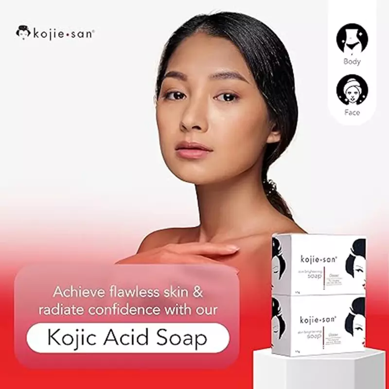 New Kojie San Skin Lightening Soap Handmade Whitening Soap Bleaching Kojic Acid Glycerin Soap Deep Cleaning Brighten Skin