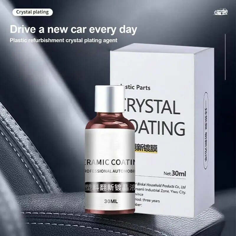 Car Refurbishment Cleaning Agent 30ml Auto Interior Cleaning Spray Crystal Appearance Effect Agent For Clean Car Appearance