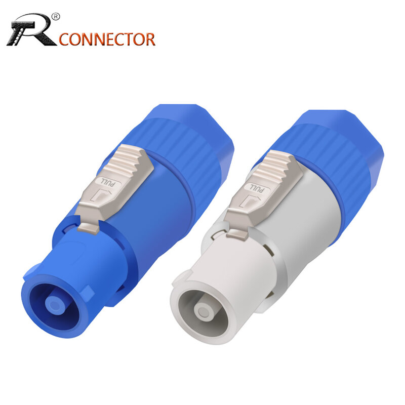 10ชิ้น/ล็อต3 PIN AC Powercon Connector ปลั๊ก NAC3FCA NAC3FCB AC Power Plug 20A/250V สำหรับ Stage ไฟ LED สีฟ้า/สีขาว