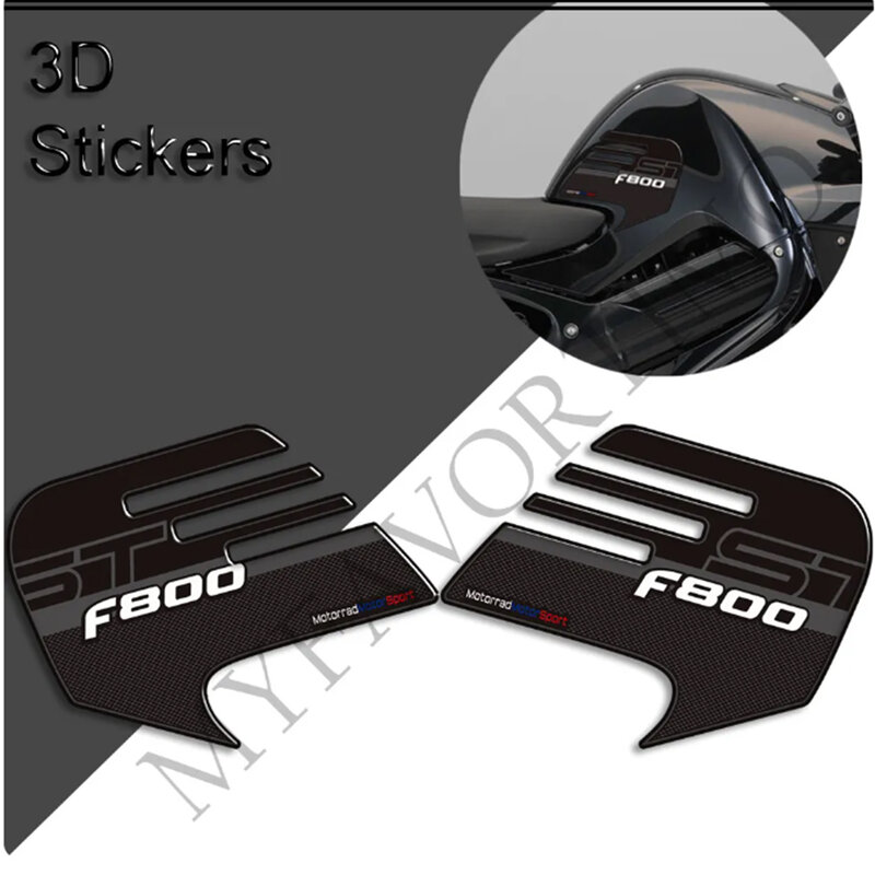 For BMW F800ST F800 F 800 S ST F800S Tank Pad TankPad Grips Stickers Decals Protection Protector Gas Fuel Oil Kit Knee