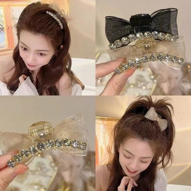 Women Girl Hair Claw Plastic Headwear Large Size Hair Clip Hairpin Crab Barrettes Styling Tool Fashion Ornament Hair Accessories