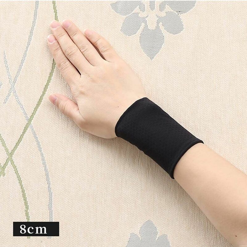 Breathable Golf For Men Women Outdoor Solid Color Unisex Sports Wristband Ice Silk Sleeves Sunscreen Wrist Cycling Arm Sleeves
