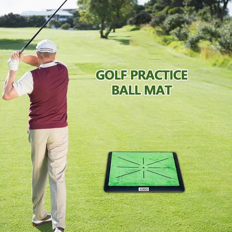 Golf Swing Mat Chipping Mat Professional Guides And Detection Batting Thickening Path Feedback Golf Hitting Mat For Golf