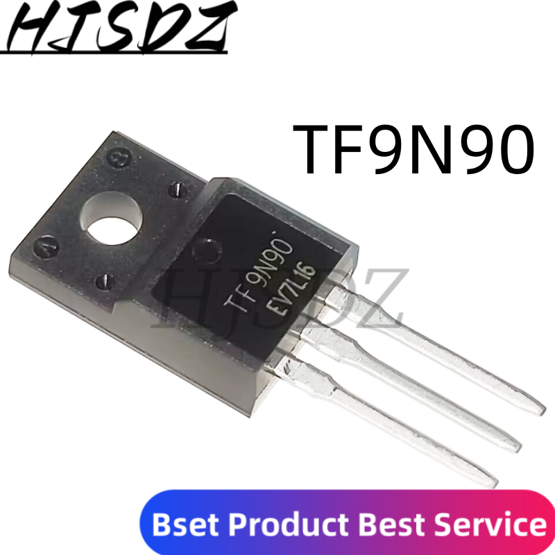 Transistor MOSFET AOTF9N90 TF9N90, Kanal N, A-220, 10 Uds.