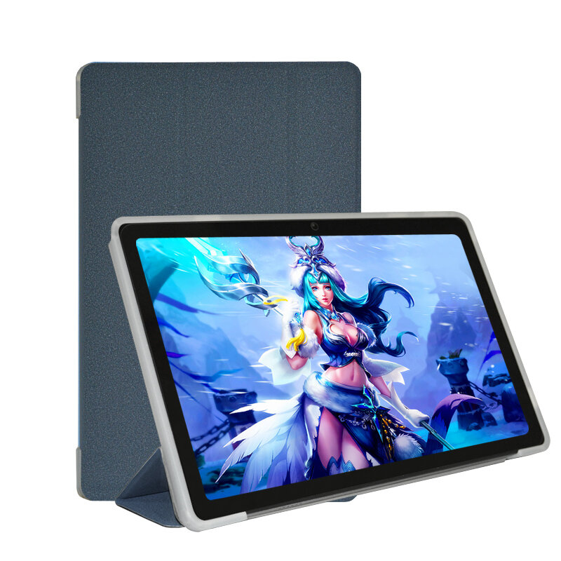 Ultra fino três vezes suporte caso para teclast p25t 10.1 polegada tablet macio tpu gota resistência capa para p25t novo tablet