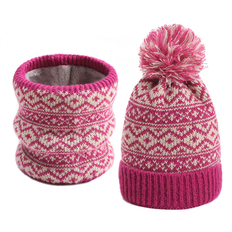 Ensemble d'écharpe tricotée à col rond pour homme et femme, bonnet et chapeau, en cachemire chaud, en laine, collection hiver 2022