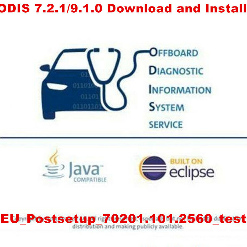 ODIS-บริการ7.2.1 Postsetup_70201.101.2560สำหรับ5054a Diagnostic Software Odis 9.1.0สำหรับ6154ดาวน์โหลดและติดตั้งและรถทดสอบ