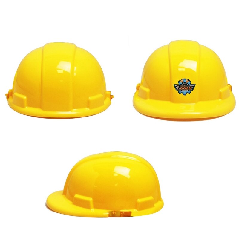 Simulação de construção ferramenta bonés segurança realista capacete brinquedo montessori jogo conjunto criança fingir & roleplay festa